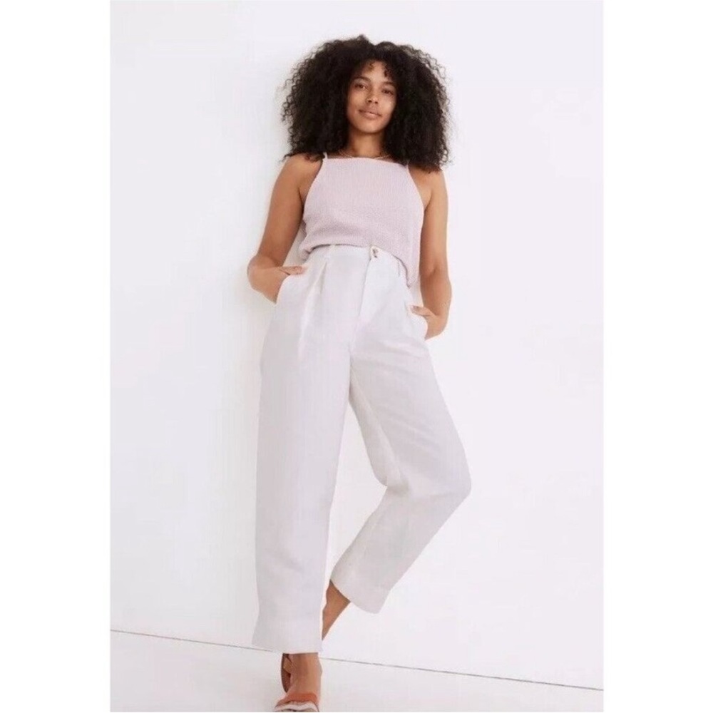 Madewell Women's White High-Waisted Pants